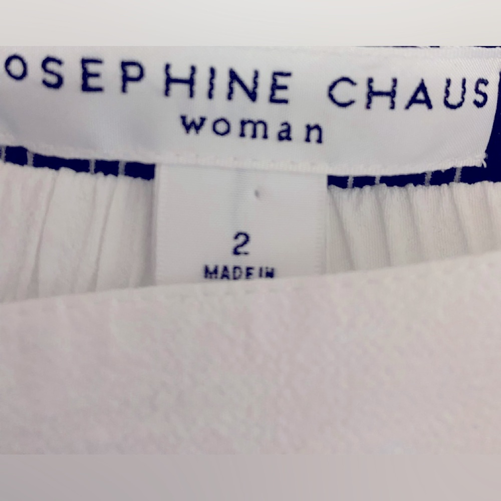 Josephine Chaus black and white pants outfit.